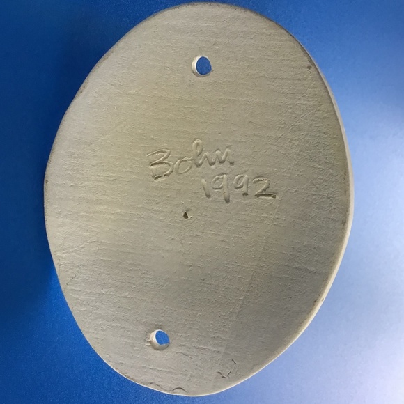 Vintage Horse Ceramic Wall Mount Hook Decor Handcrafted Signed 1992 - Picture 8 of 12